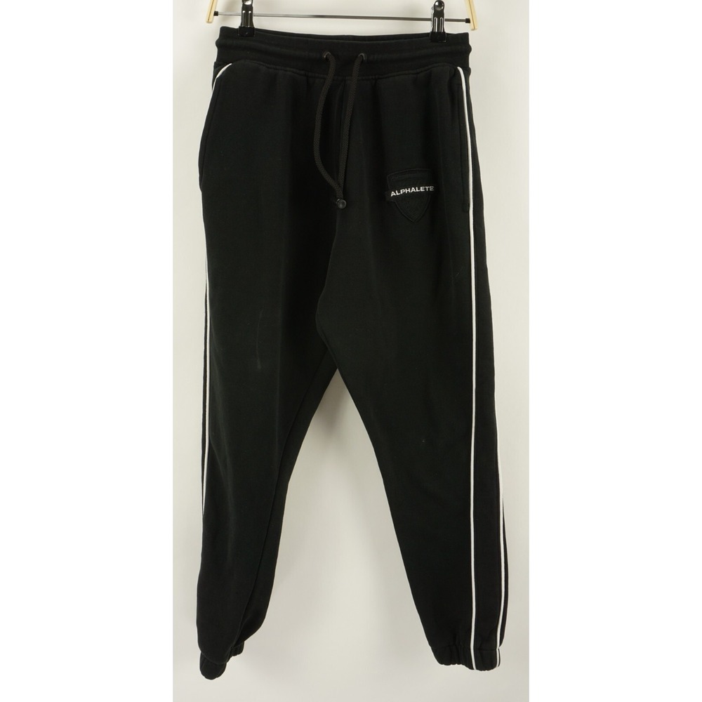 Alphalete Competition Jogger Men's Small Black Drawstring Adjustable Sweatpants‎